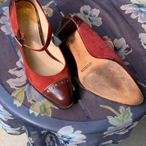 Cole Haan shoes MaryJanes color and suede trending now size 6.5 B no slip bottom - Picture 10 of 10